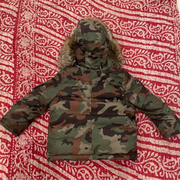 Polo Ralph Lauren Little Boys Camo Water-Resistant Down Parka Jacket 3 - Picture 3 of 10